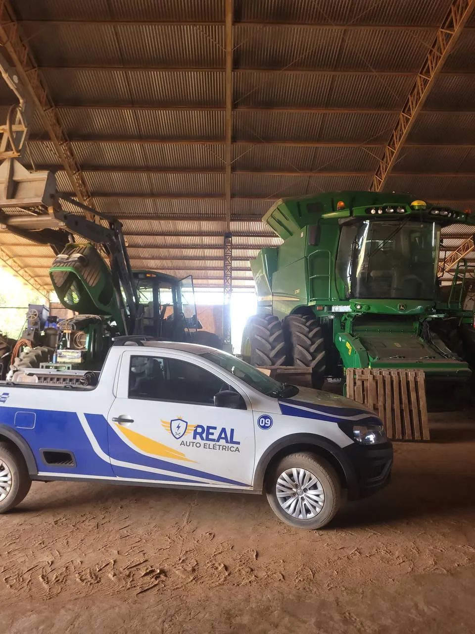 Atendimento em galpão